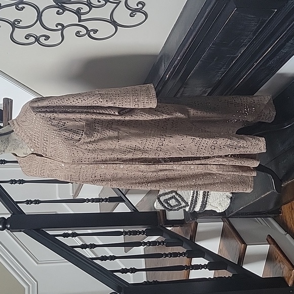 Free People Beach Dolman Dress Cover Up Button Down Oversized M U Hem - Picture 2 of 9